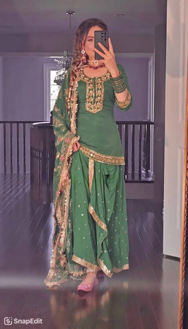 Panjabi Dholi-Salwar Suite