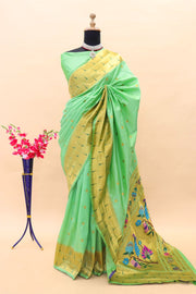 Paithani Pure silk handloom saree with Pure Jari