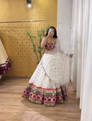 Celebrate Navratri with trendy Gamathi work chaniya-Choli