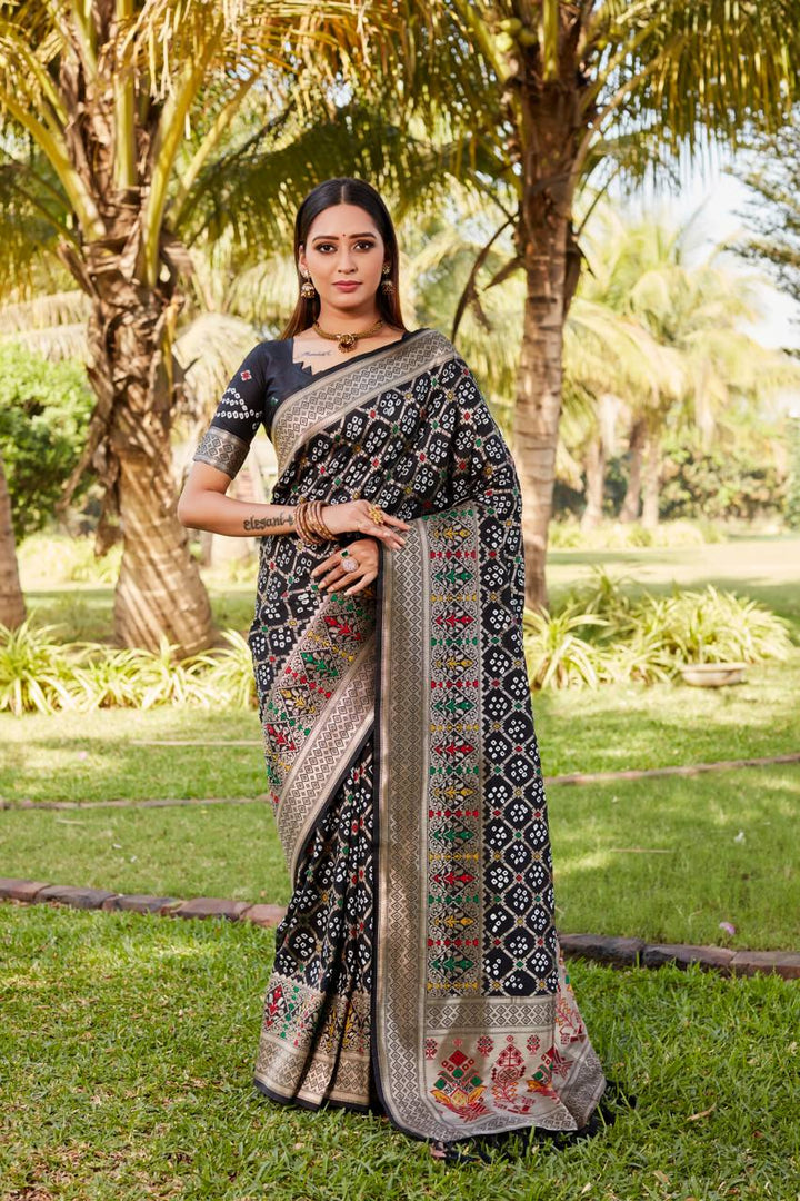 Bandhej Silk Real Gharchola Saree - Tiamgee