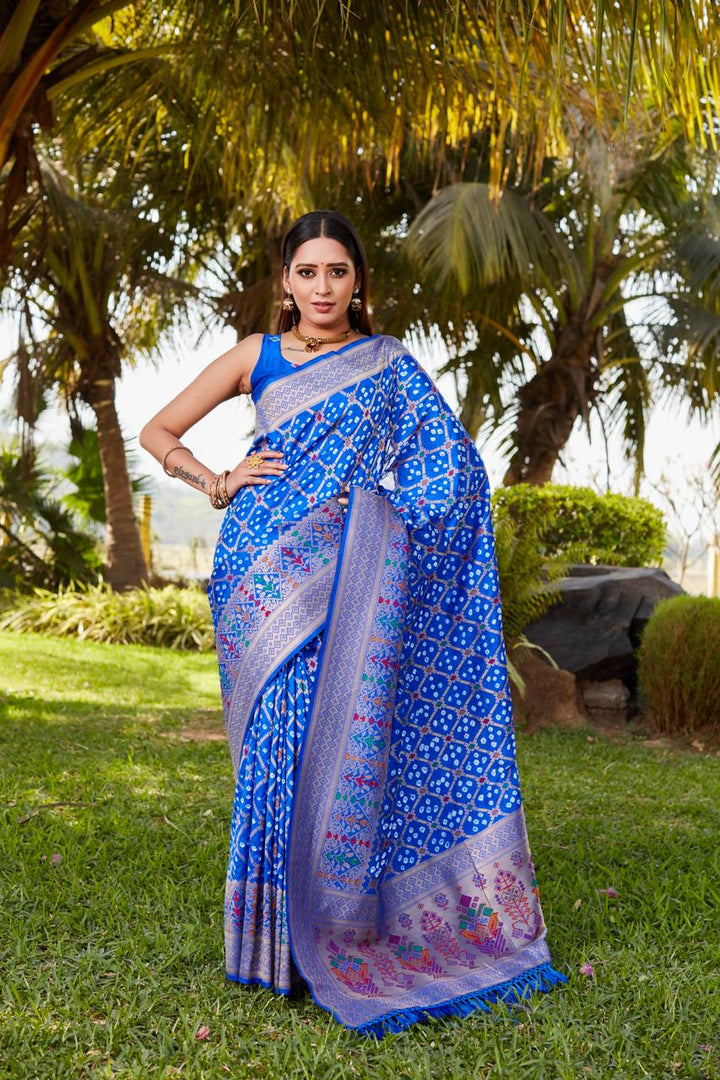 Bandhej Silk Real Gharchola Saree - Tiamgee