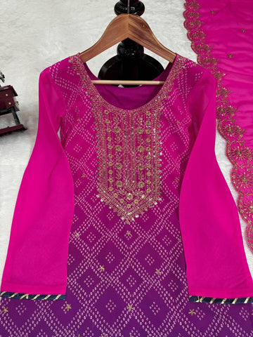 Top  Plazzo Dupatta Set