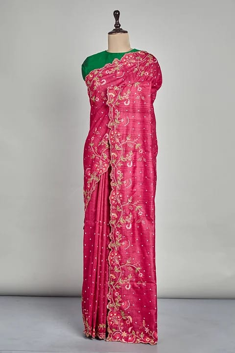 Rani Vichitra Silk Saree