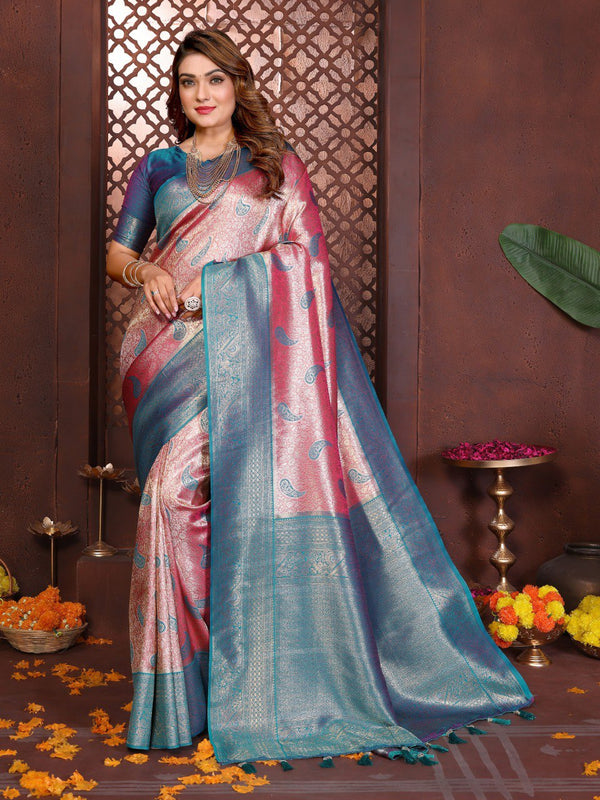 Pure Banarasi Tissue Silk Saree - Aneri