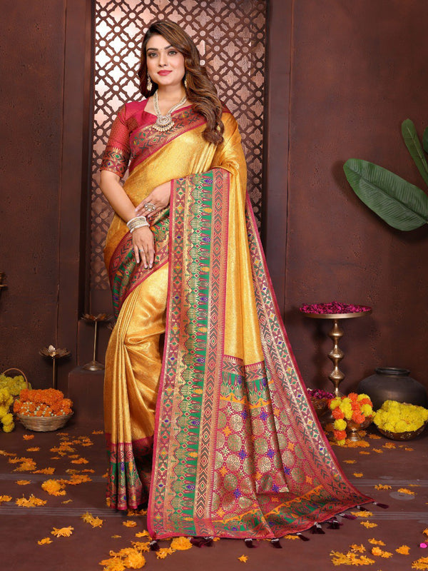 Pure Banarasi Tissue Silk Saree - Alankar
