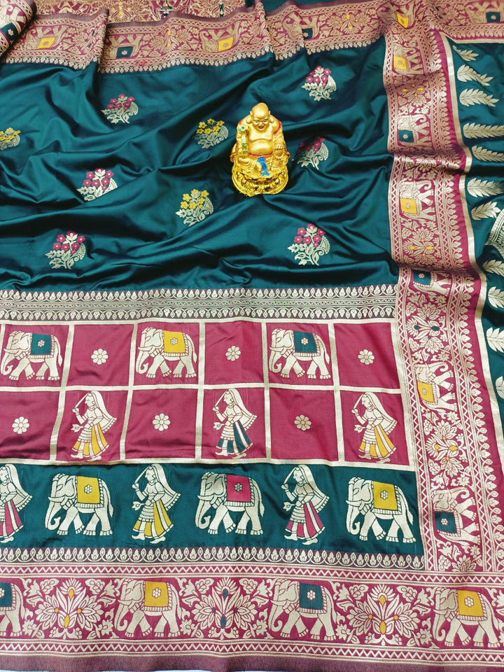 Pure Patola silk handloom saree - Tiamgee