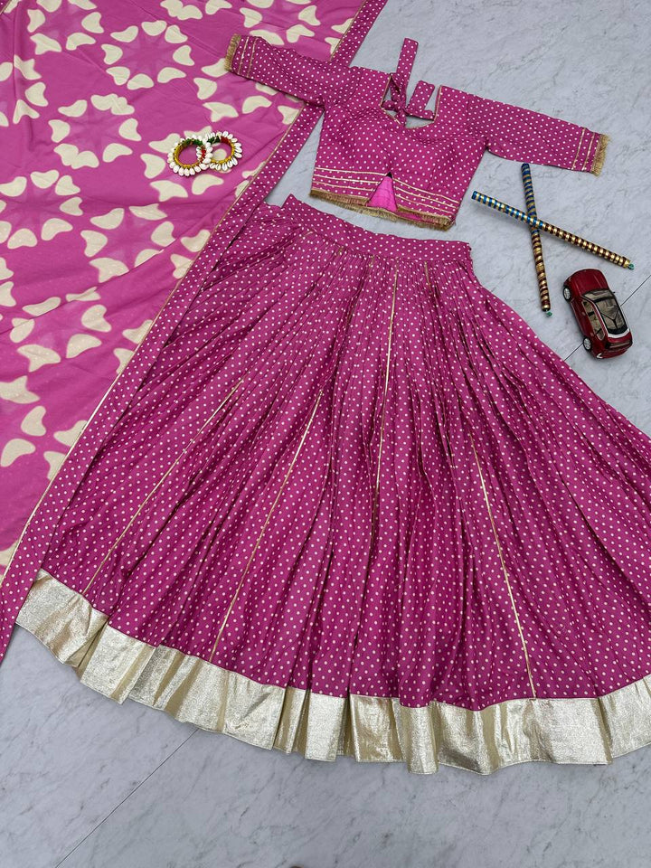 Rani Pure Cotton 6-Meter Flare Navratri Lehenga Choli Set - Tiamgee