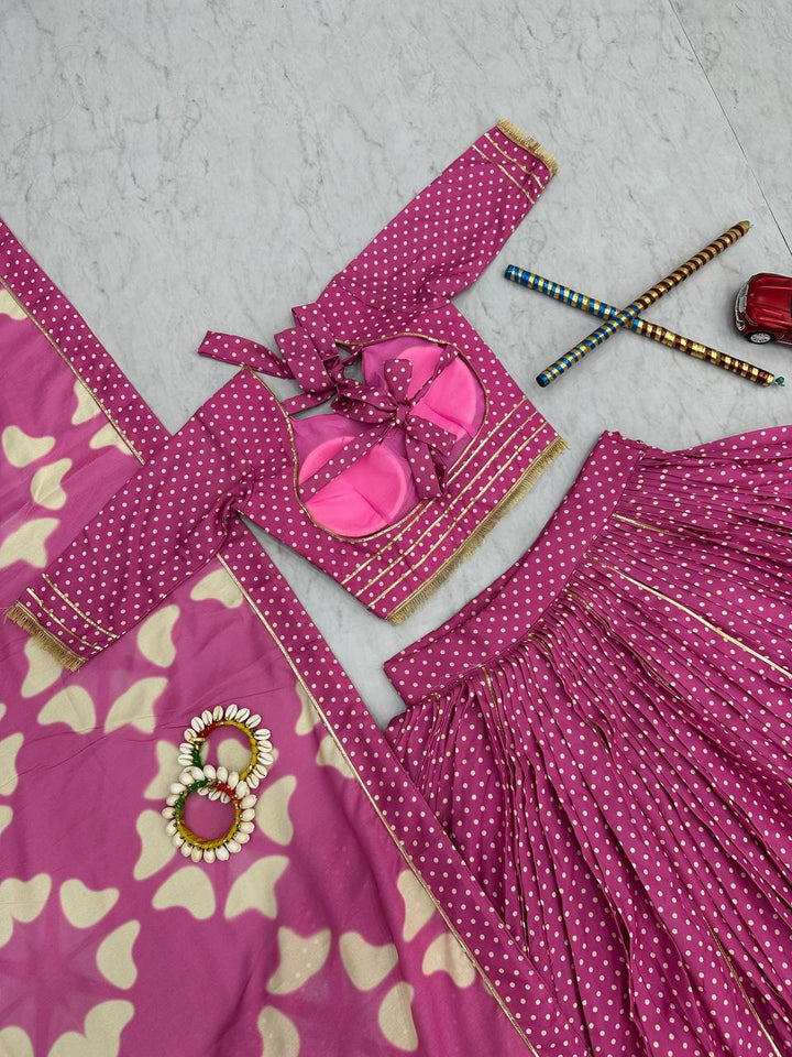 Rani Pure Cotton 6-Meter Flare Navratri Lehenga Choli Set - Tiamgee