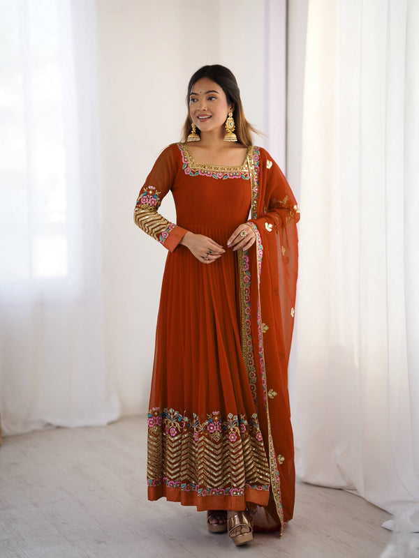 Heavy Georgette Anarkali Set
