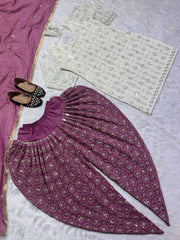 Party Wear Look Top , Dhoti Styles Salwar and Dupatta