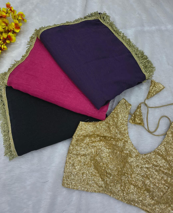 Gold Crush Saree