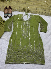 Party Wear Look Top ,Dhoti Salwar and Dupatta