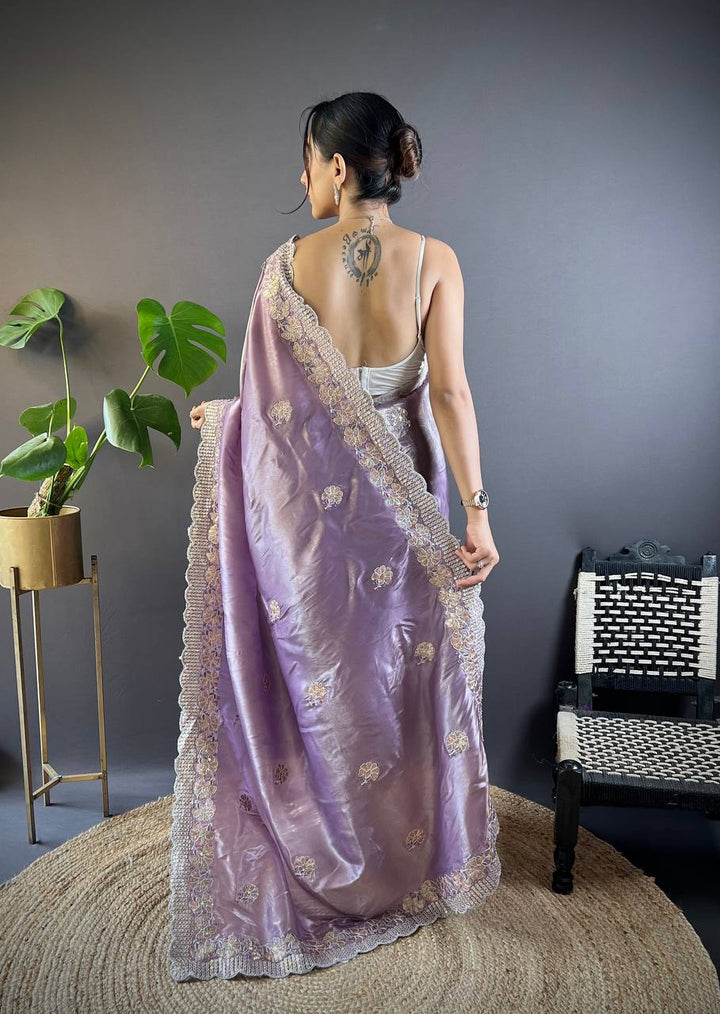 Crunchy Designer Sequence Saree