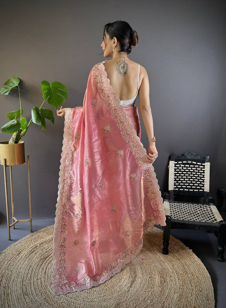 Crunchy Designer Sequence Saree