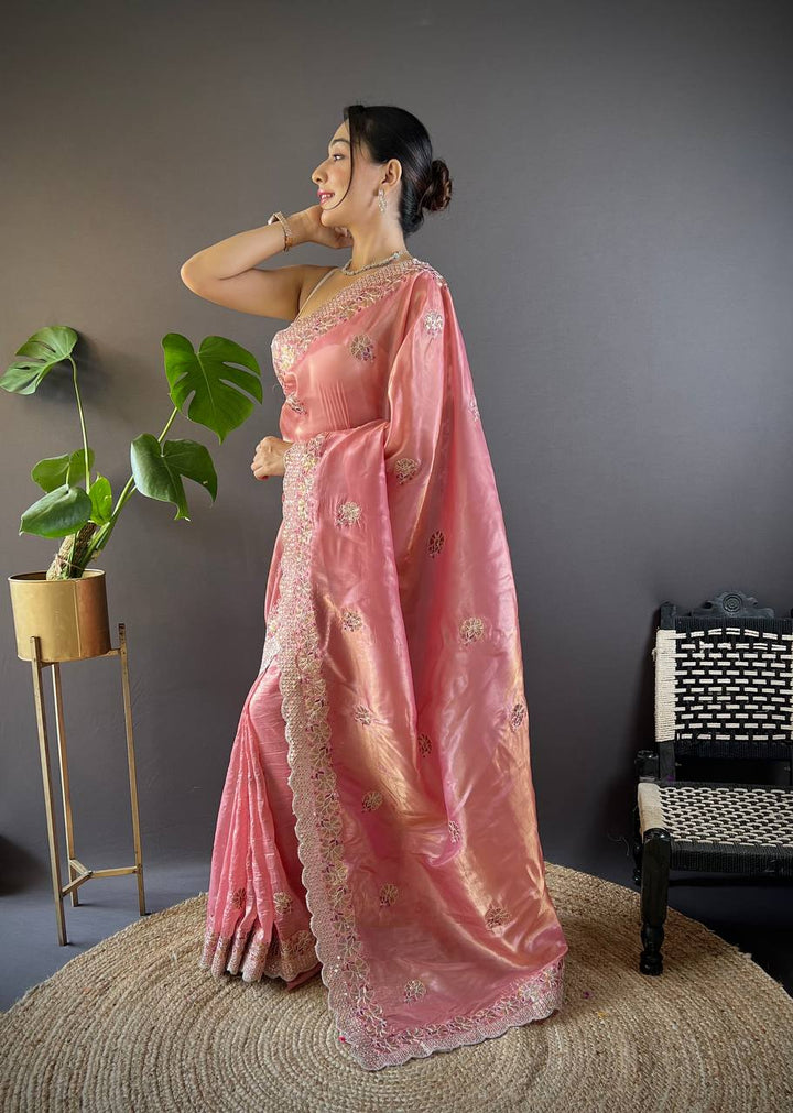 Crunchy Designer Sequence Saree