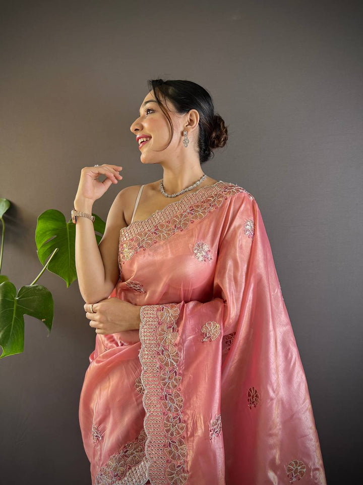 Crunchy Designer Sequence Saree