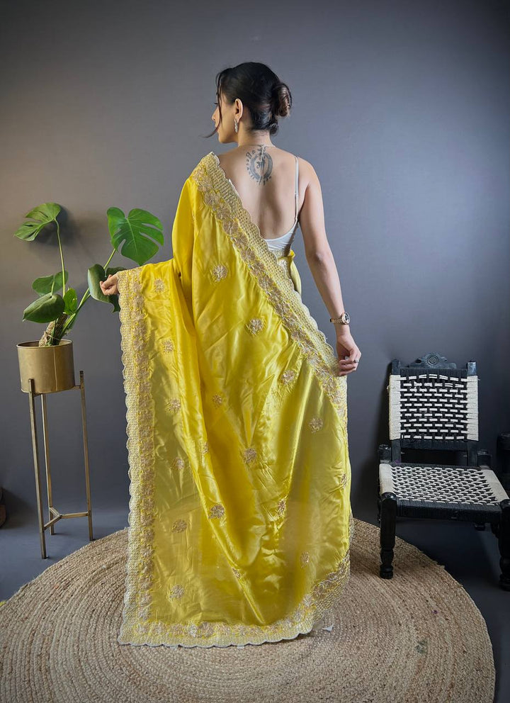 Crunchy Designer Sequence Saree