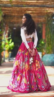 Pure Cotton Kalamkari Chaniya-Choli