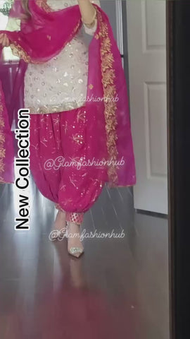 Traditional Panjabi Salwar Top Dupatta Set